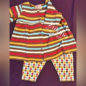 Zutano dress/leggings set. Sized 0-6 months